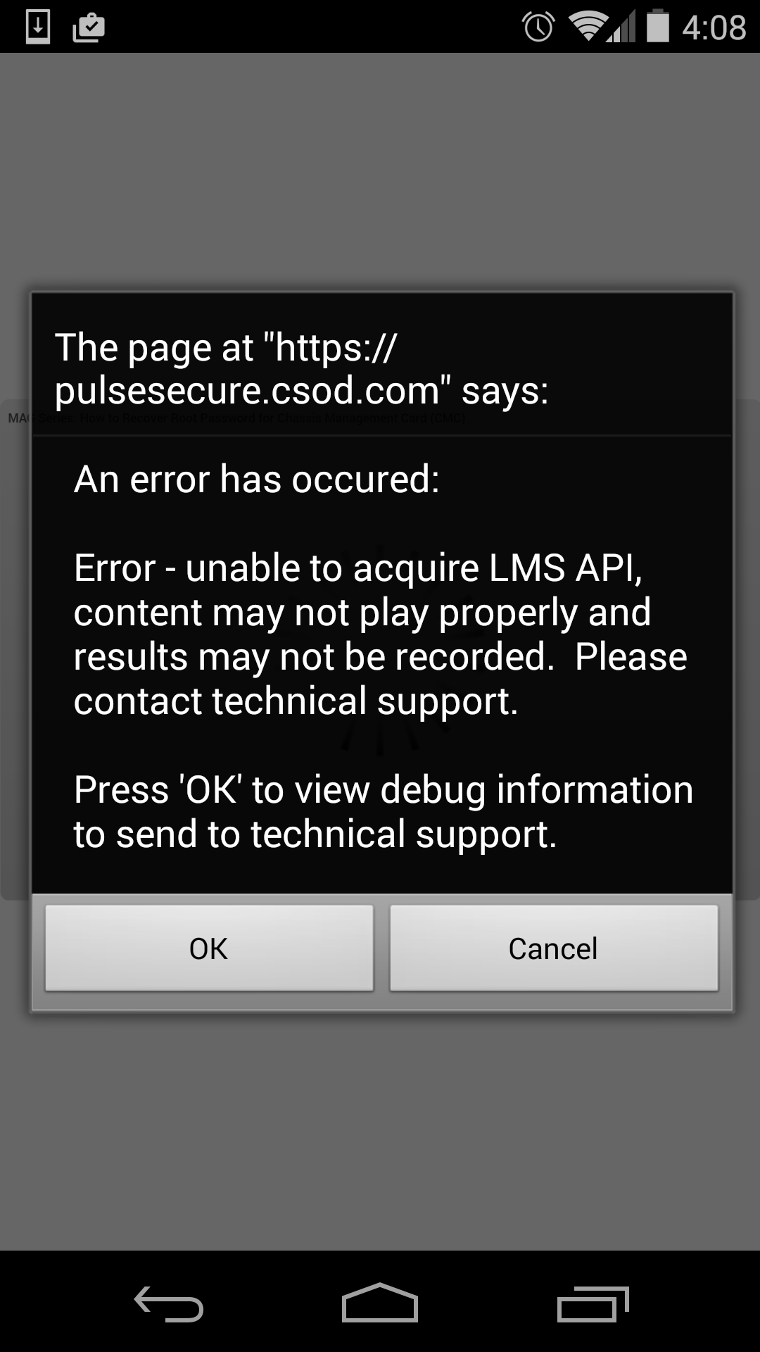 Storyline 2 and Cornerstone LMS Mobile Error - Articulate Storyline  Discussions - E-Learning Heroes
