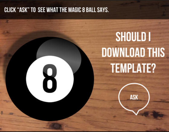 Powerpoint: Fun Magic 8 Ball-Themed Template - Downloads - E-Learning ...
