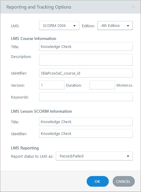 Reporting and Tracking Options