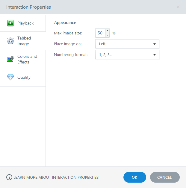 Interaction-Specific Properties